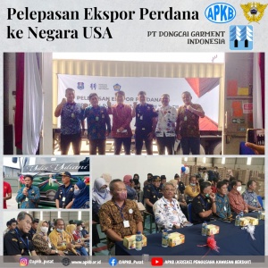 Read more about the article Pelepasan Ekspor Perdana Anggota APKB Cabang Tegal (PT Dongcai Garment Indonesia)