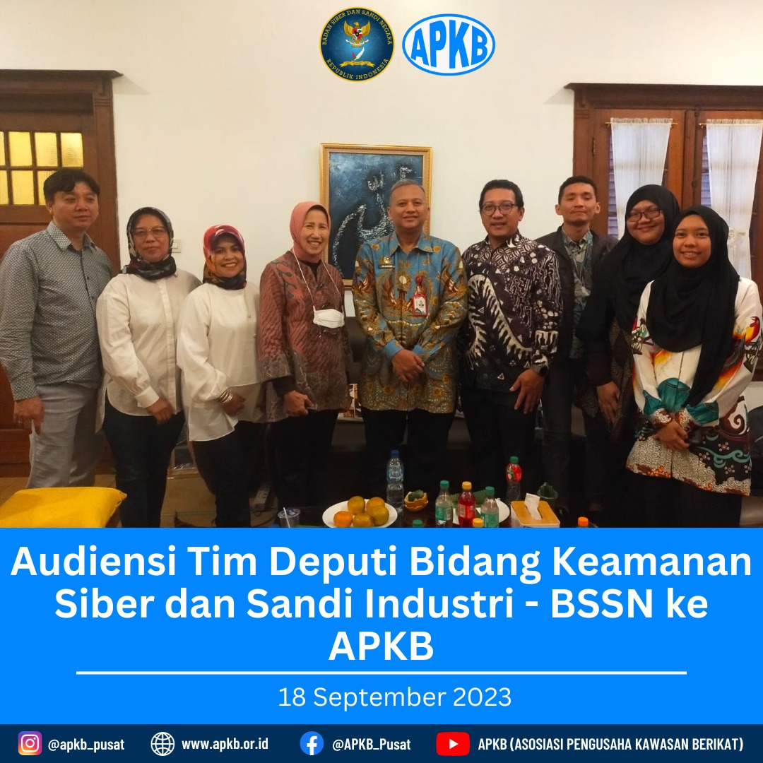 Read more about the article Audiensi Tim Deputi Bidang Keamanan Siber dan Sandi Industri – BSSN ke APKB