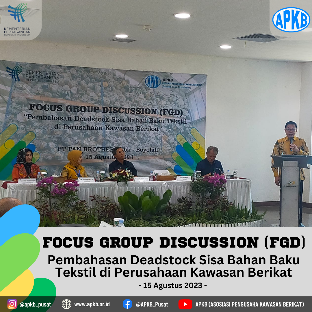 Read more about the article FGD Pembahasan Deadstock Sisa Bahan Baku Tekstil di Perusahaan Kawasan Berikat