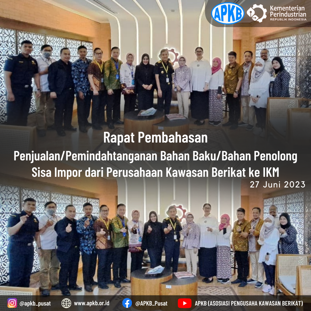 Read more about the article Diskusi Pembahasan Penjualan Bahan Baku Sisa Impor KB ke IKM
