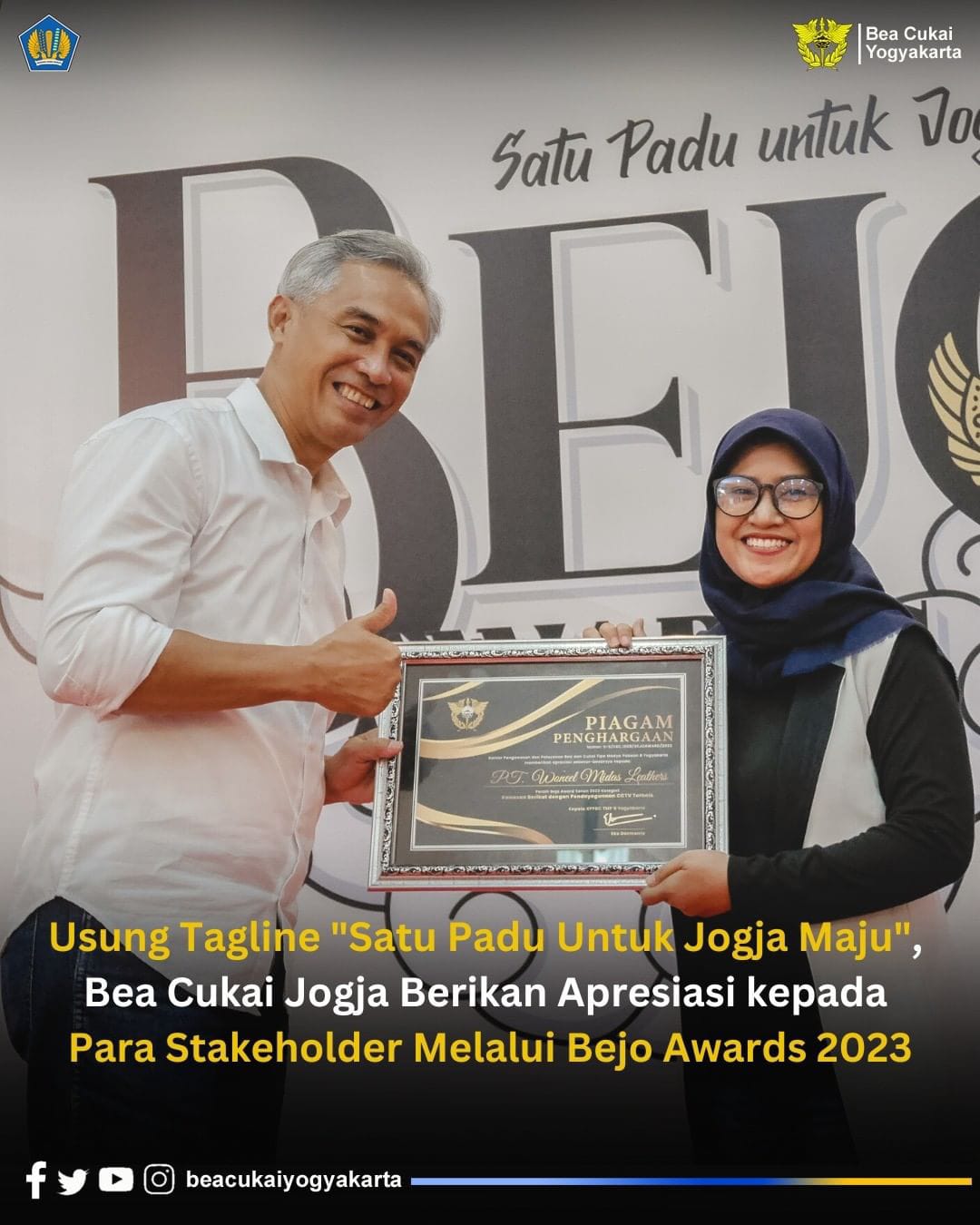 Read more about the article BEJO Awards 2023 (Bea Cukai Yogyakarta Awards)